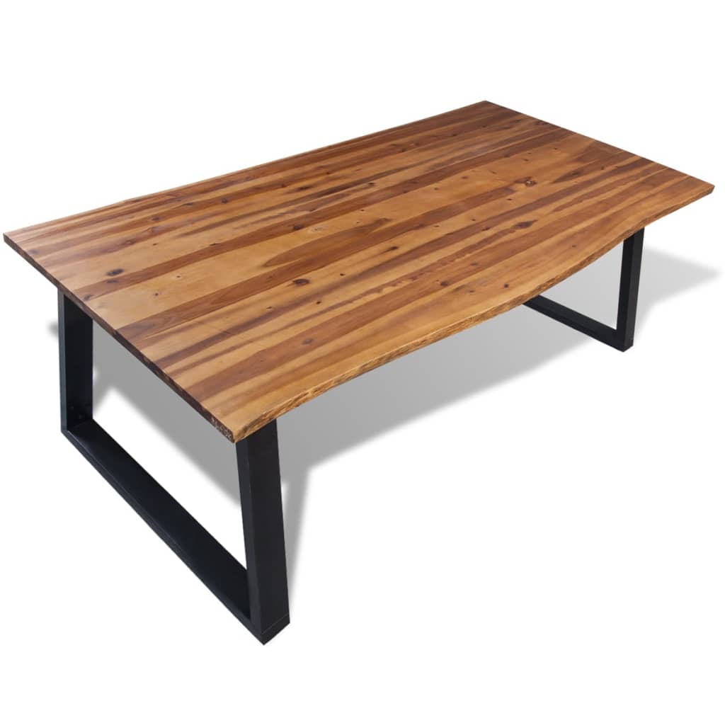 vidaXL Table de salle à manger 200 x 90 cm Bois d'acacia massif