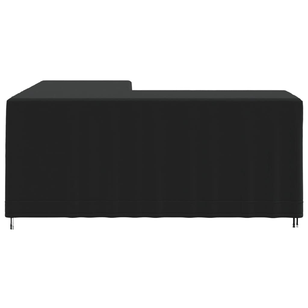 vidaXL Housse pour canapé en forme de L noir 215x215x80 cm oxford 420D