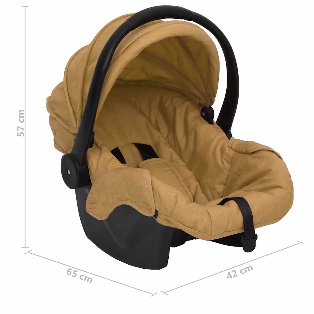 vidaXL Siège d'auto pour bébé Taupe 42x65x57 cm