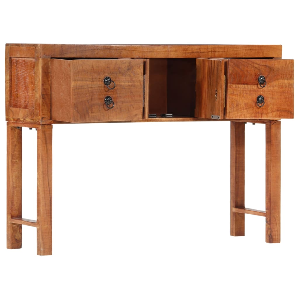 vidaXL Table console 120x32x80 cm bois massif d'acacia