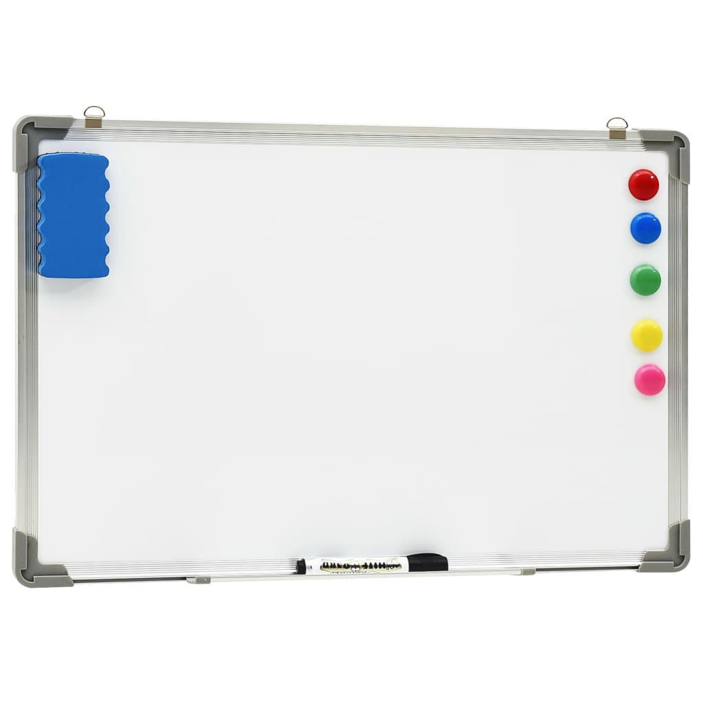 VIZ-PRO Tableau blanc magnétique effaçable à sec, avec cadre en