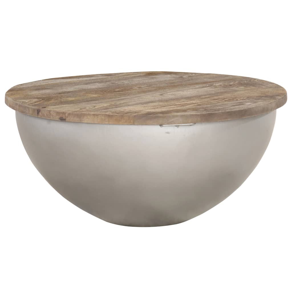 vidaXL Table basse en forme de bol Ø60 cm bois de manguier massif