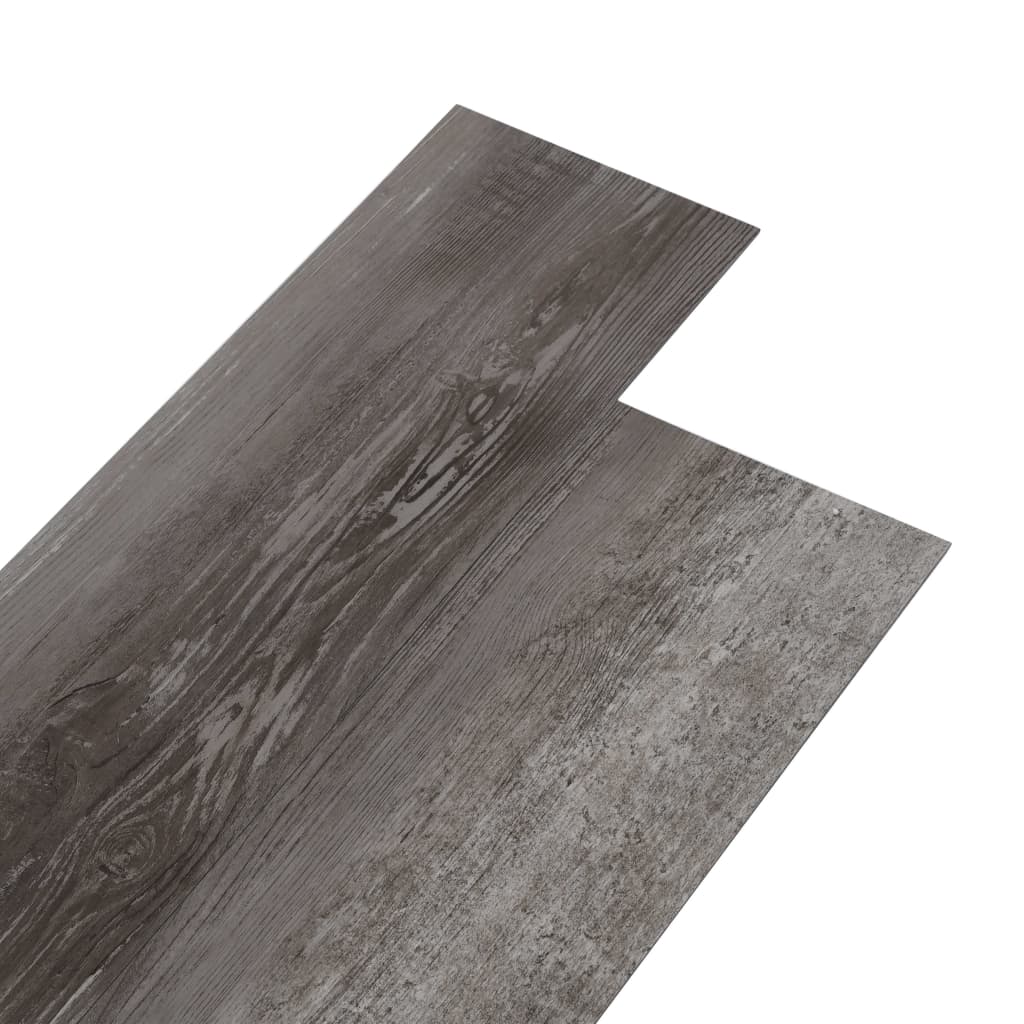 vidaXL Planches de plancher PVC Non auto-adhésif 5,26 m²2 mm Bois rayé