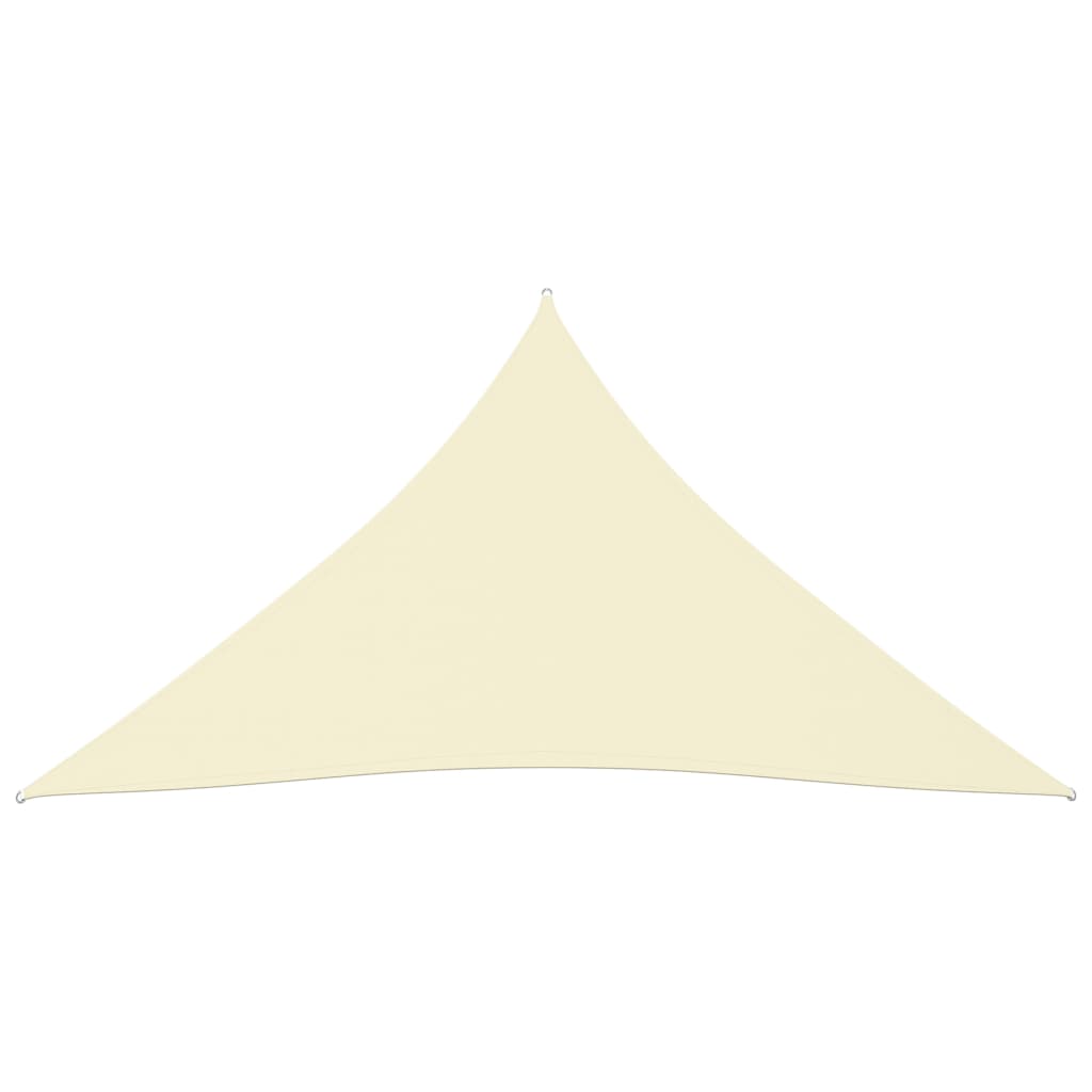 vidaXL Voile de parasol tissu oxford triangulaire 3x4x4 m crème