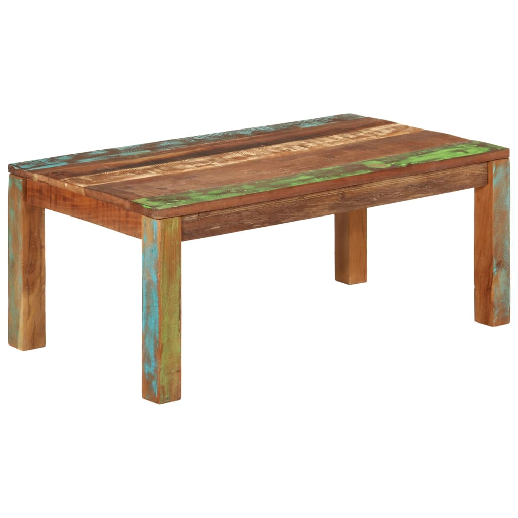 vidaXL Table basse 100x55x40 cm bois de récupération massif