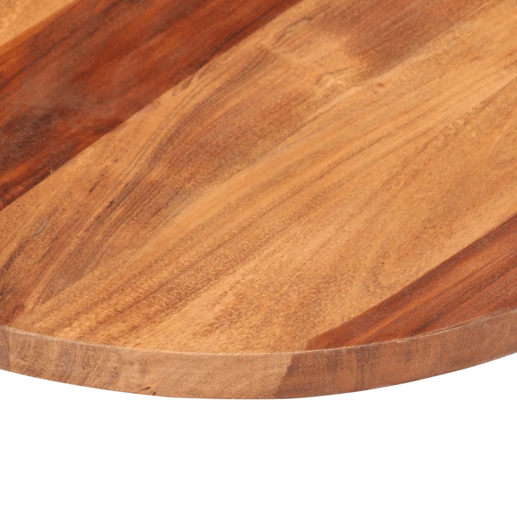 vidaXL Dessus de table bois massif d'acacia rond 25-27 mm 40 cm