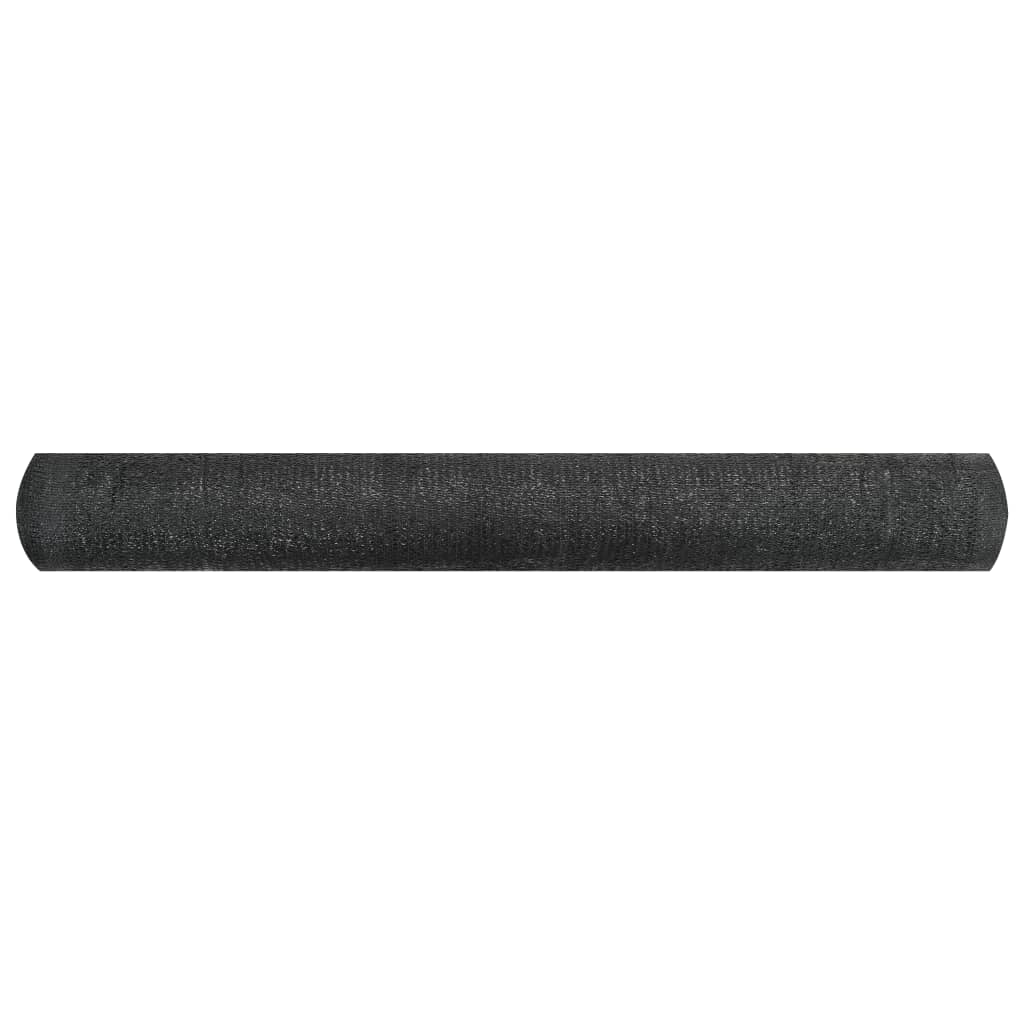 vidaXL Filet brise-vue Noir 3,6x25 m PEHD 150 g/m²