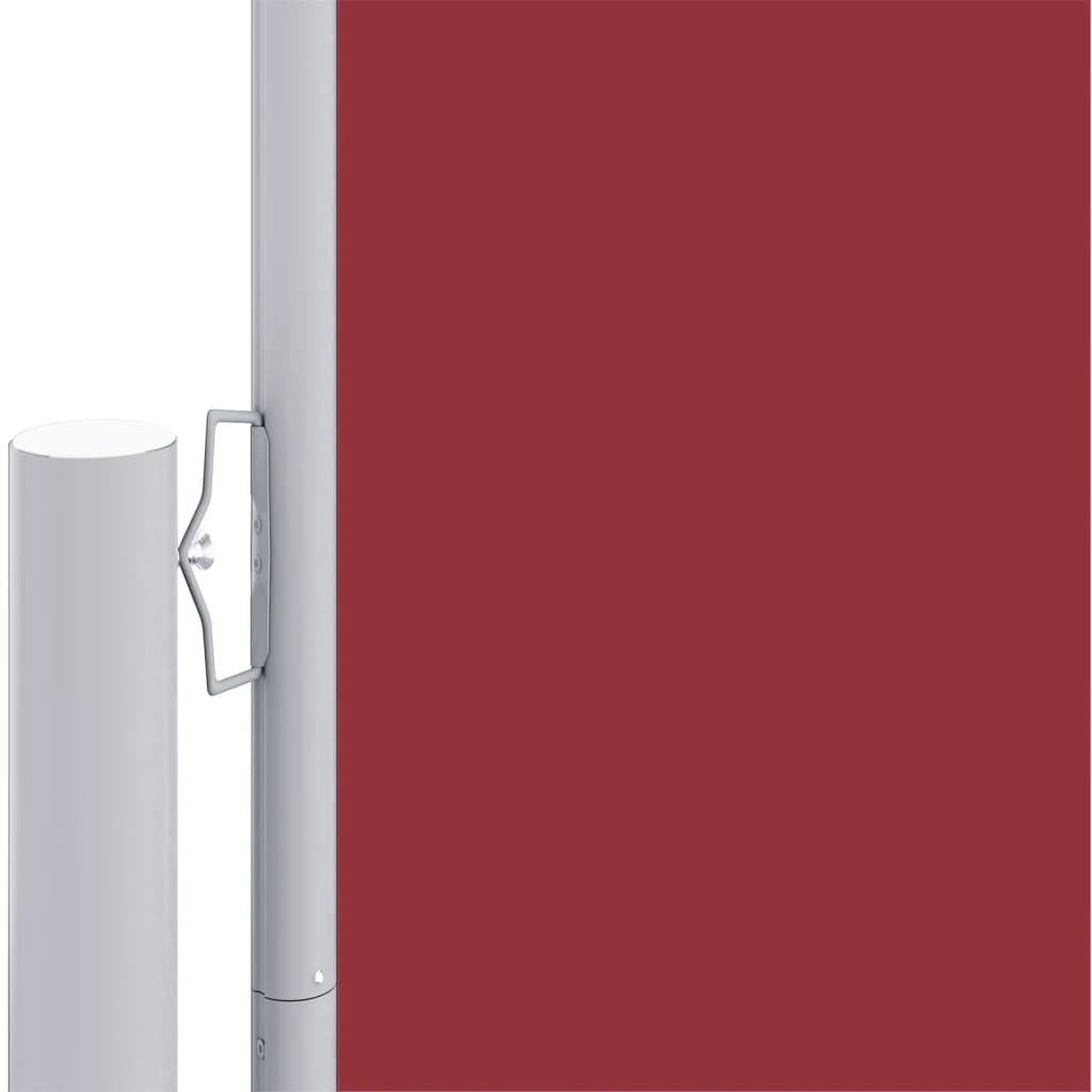 vidaXL Auvent latéral rétractable Rouge 180x1200 cm
