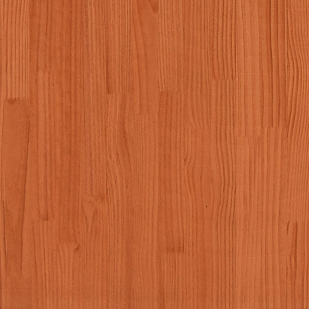 vidaXL Cadre de lit cire marron 120x190 cm bois de pin massif