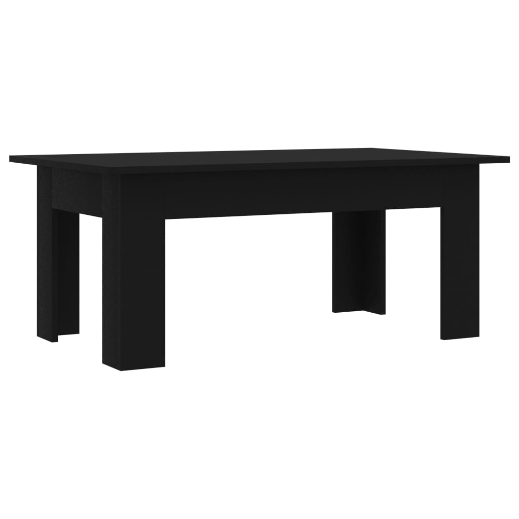 vidaXL Table basse Noir 100x60x42 cm Bois d’ingénierie
