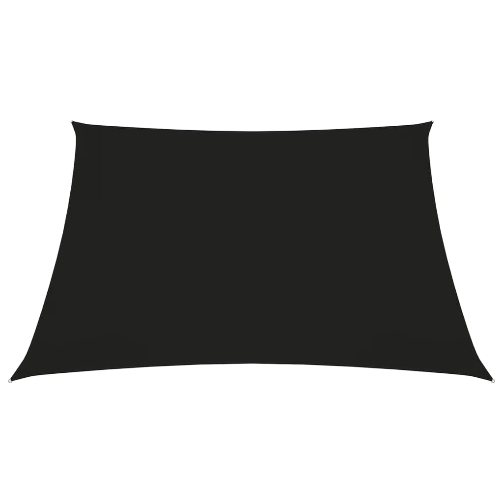 vidaXL Voile de parasol tissu oxford carré 2,5x2,5 m noir