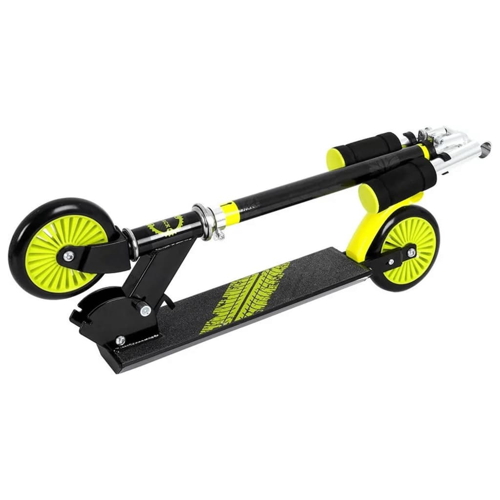 XQ Max Trottinette pliable avec frein à pied Noir et vert citron