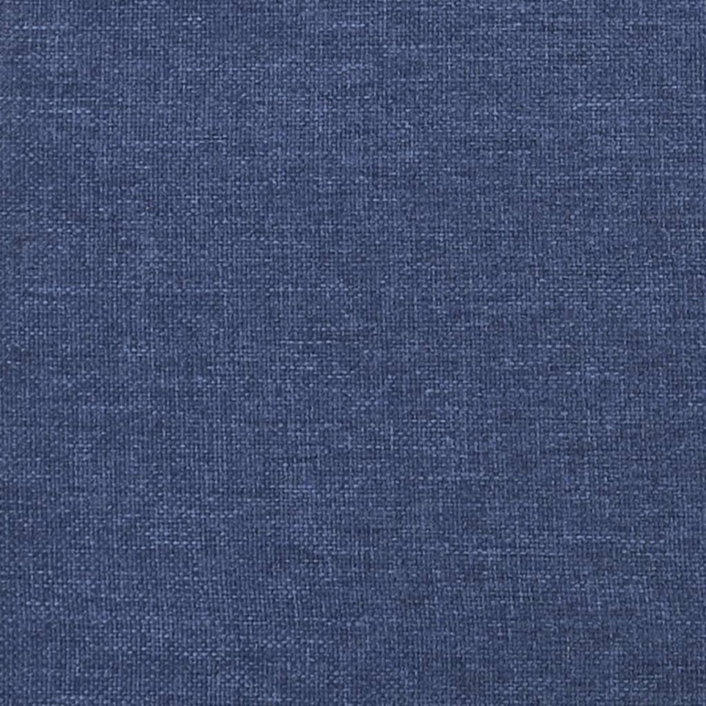 vidaXL Cadre de lit Bleu 200x200 cm Tissu