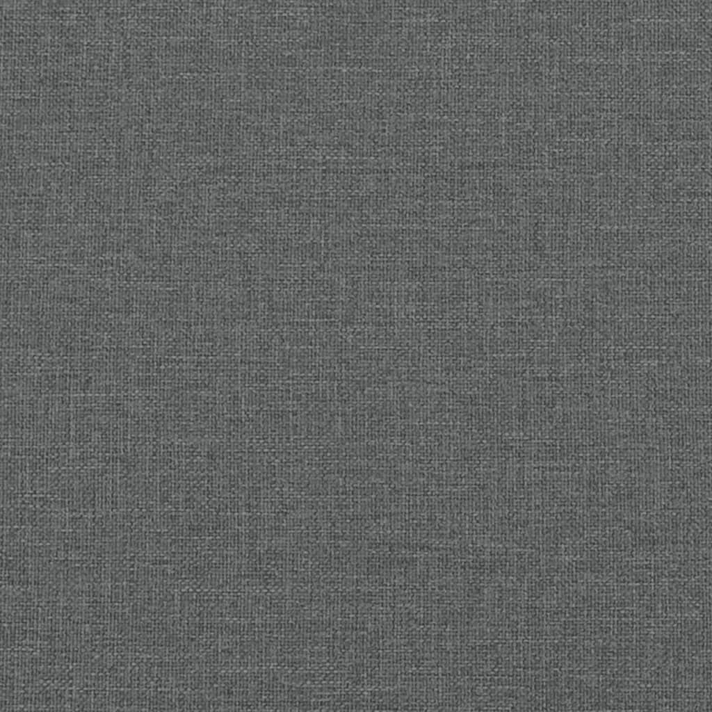 vidaXL Ensemble de canapés 2 pcs coussins gris foncé tissu