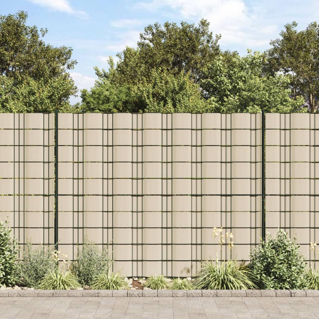 vidaXL Écran d'intimité de jardin PVC 70x0,19 m Crème