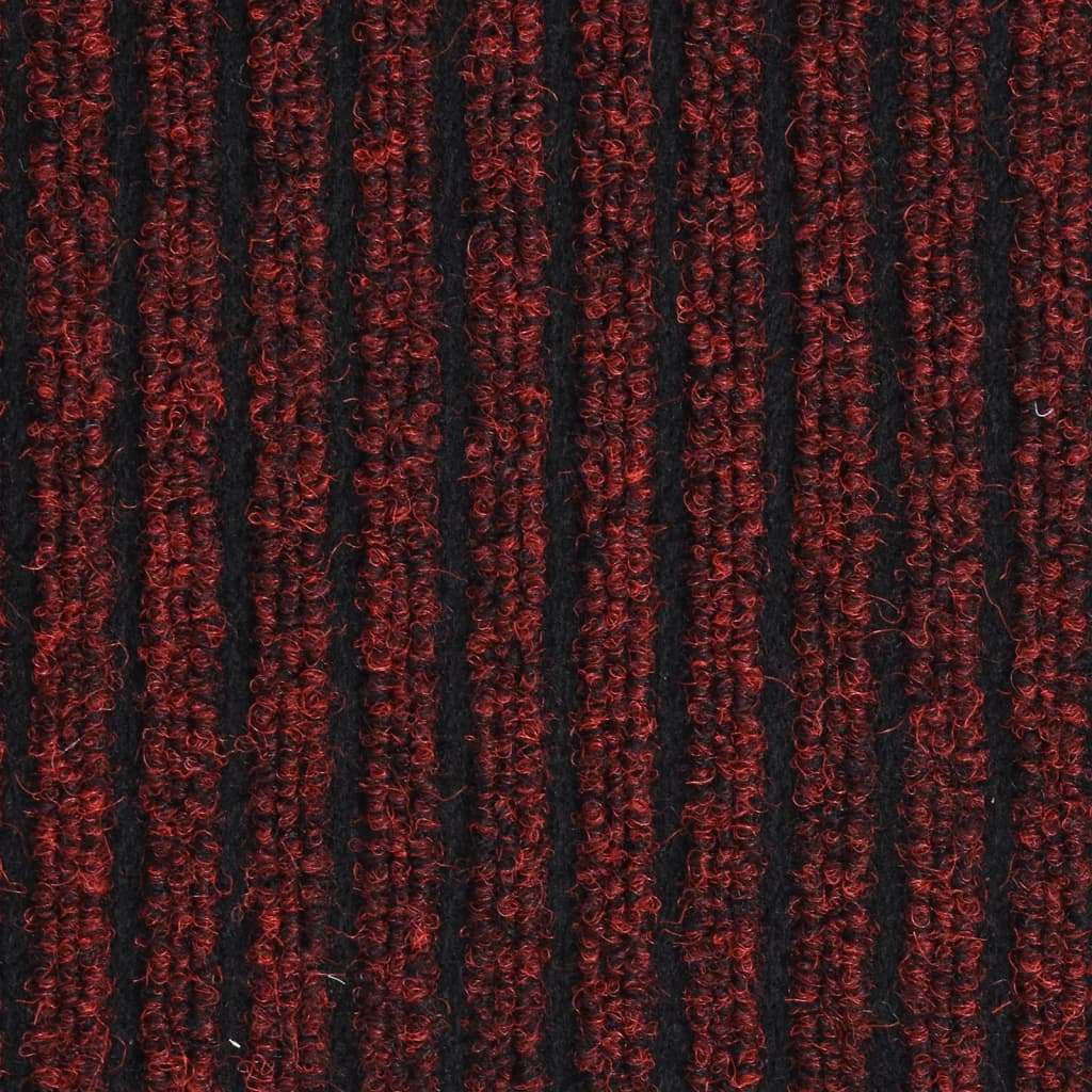 vidaXL Paillasson rayé Rouge 40x60 cm