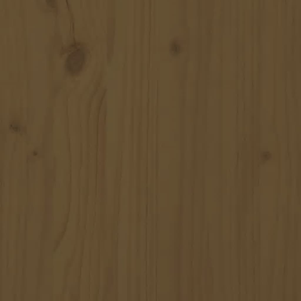 vidaXL Lit coulissant Marron miel 2x(80x200) cm Bois de pin massif