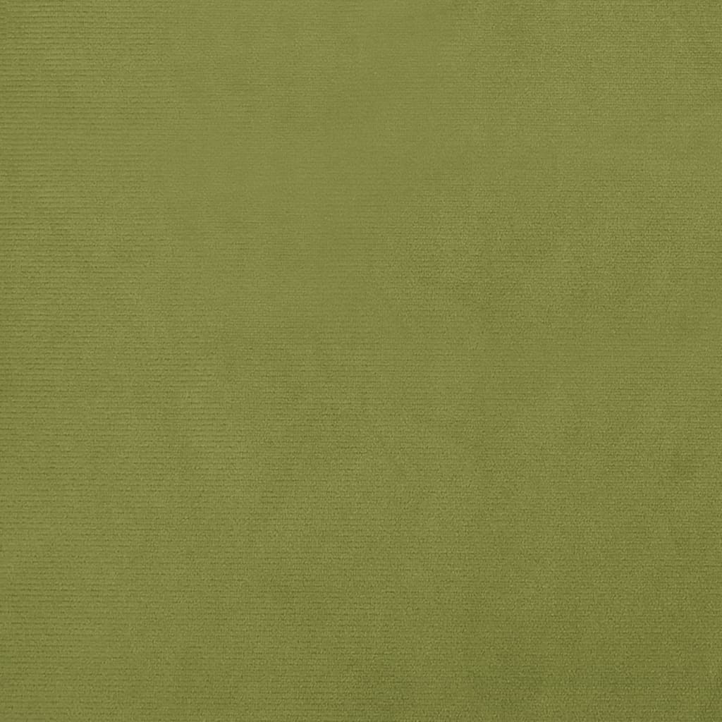 vidaXL Repose-pied Vert clair 60x60x36 cm Velours