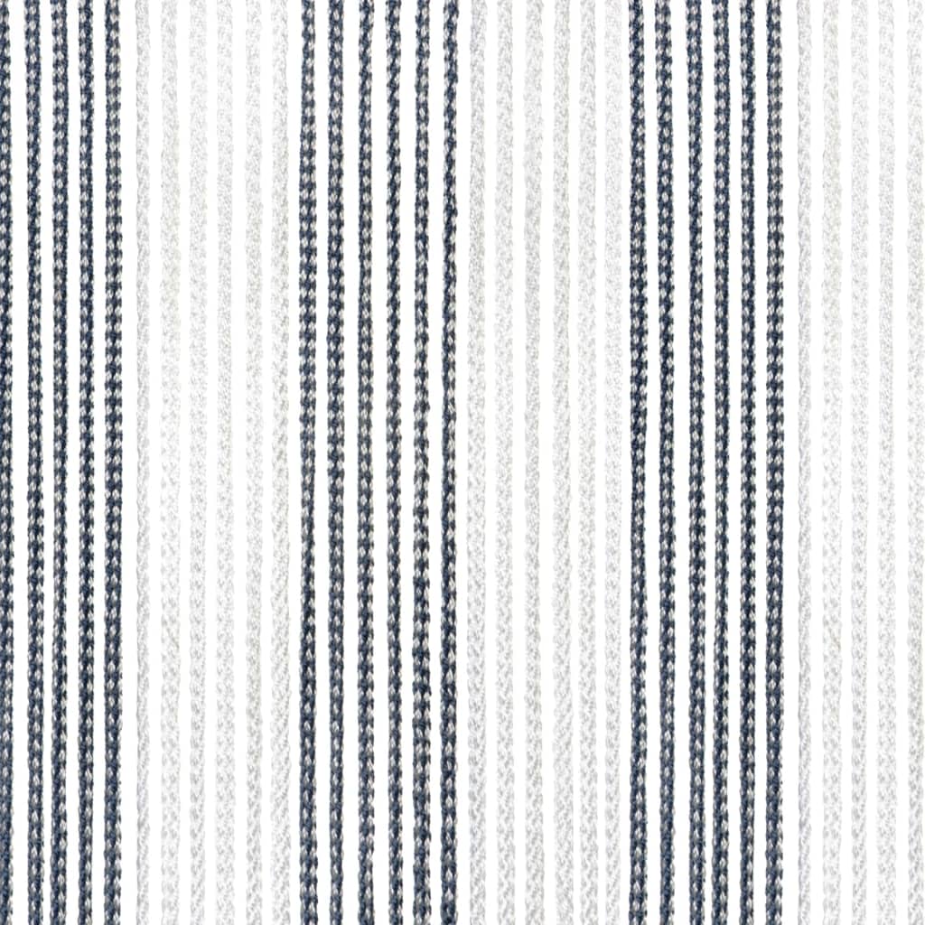 Travellife Rideau de porte Korda 190x60 cm Bleu et blanc