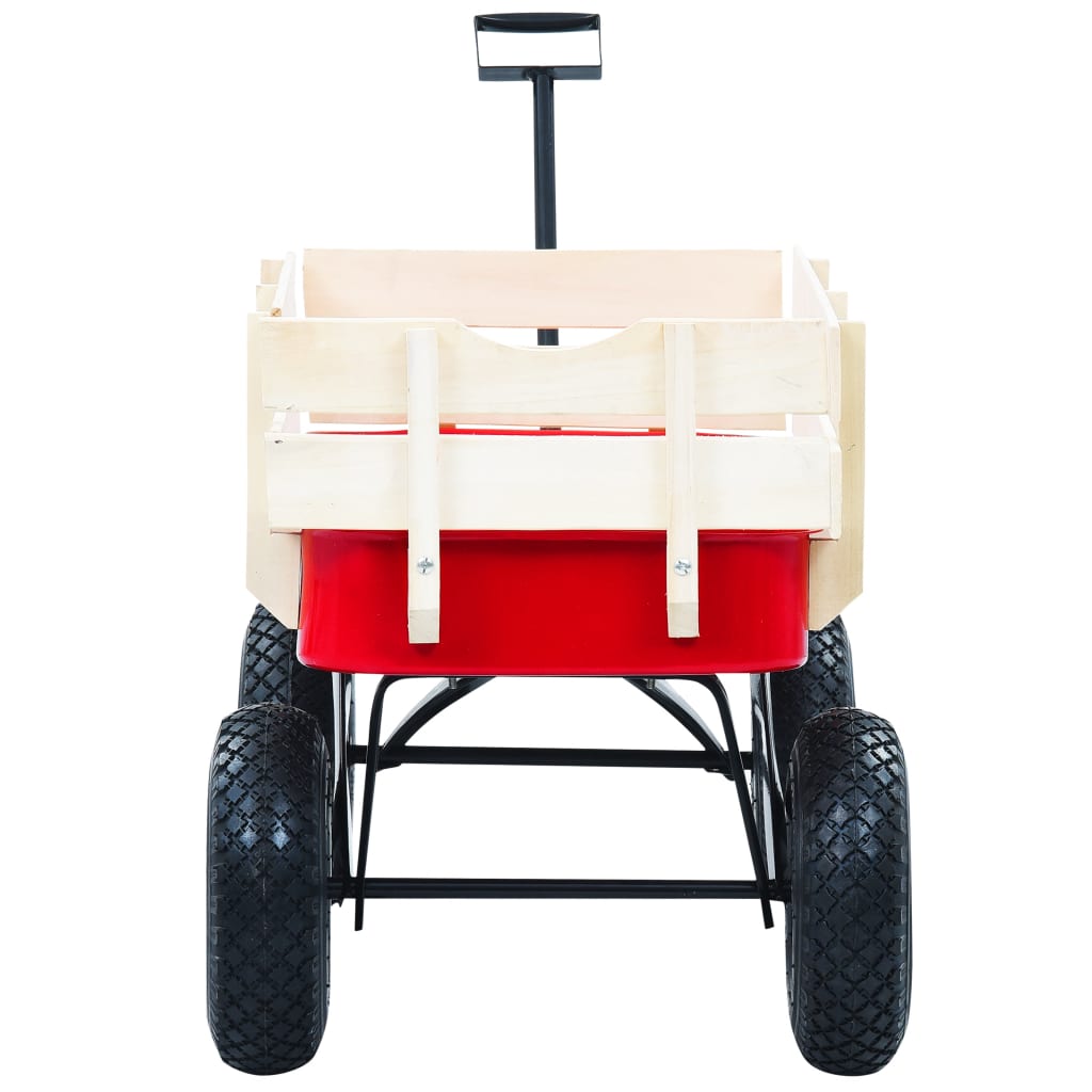 vidaXL Chariot à main 150 kg Rouge
