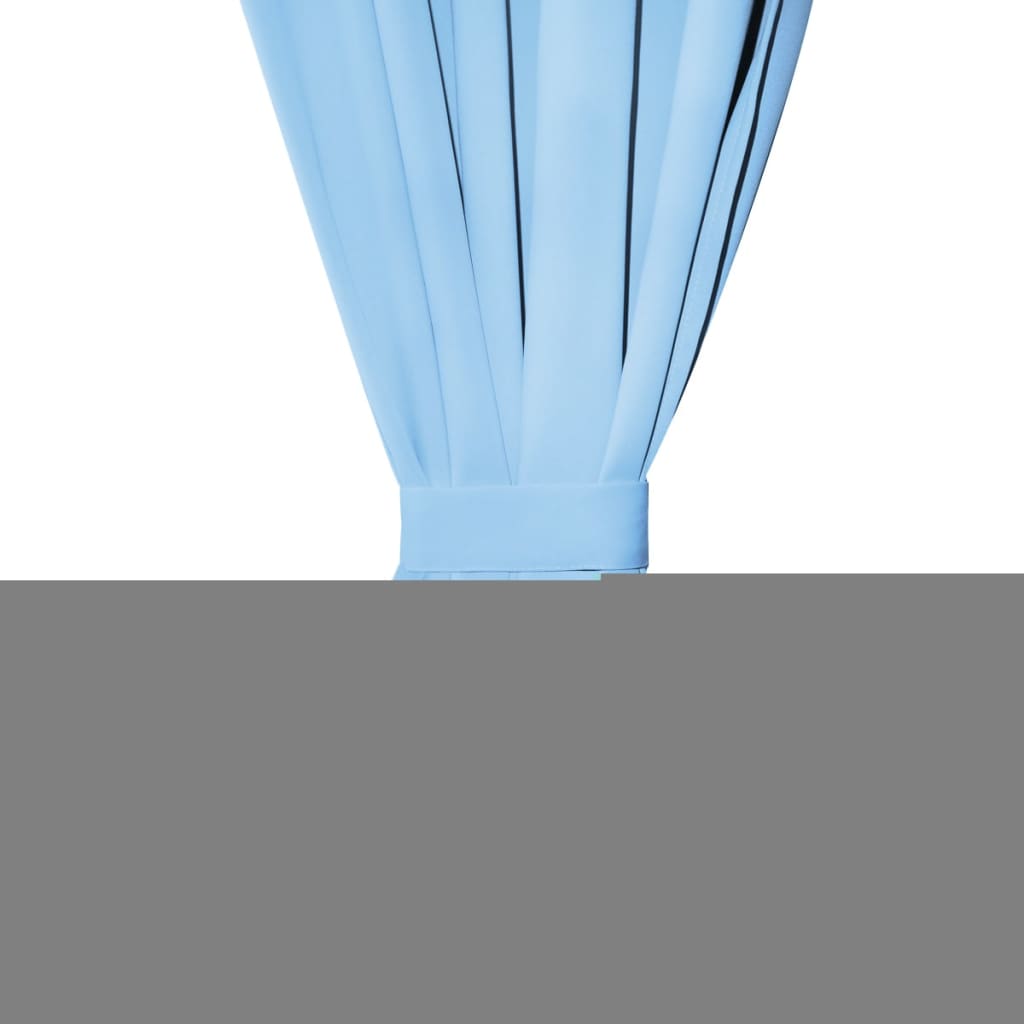 vidaXL Rideau avec œillets métalliques 2 pcs 135 x 245 cm Turquoise