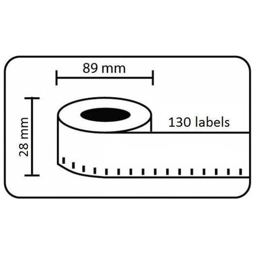 rillstab Rouleaux d'étiquettes 89x28 mm 12 rouleaux Blanc
