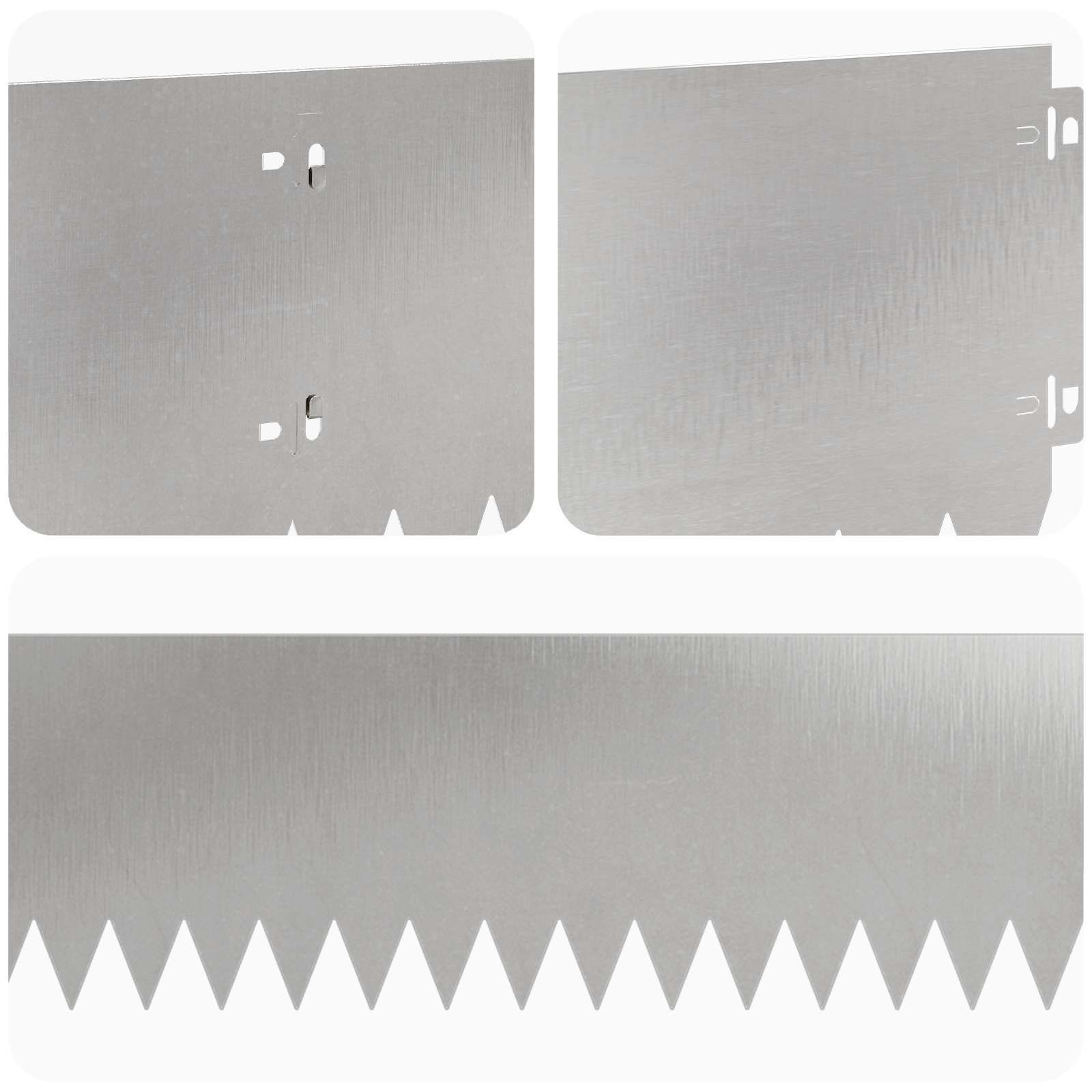 vidaXL Bordure de Pelouse 10 pc 103 x 20 cm Acier Argenté | vidaXL.fr