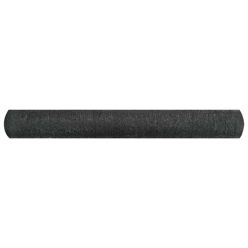 vidaXL Filet brise-vue Noir 1,5x10 m PEHD 150 g/m²