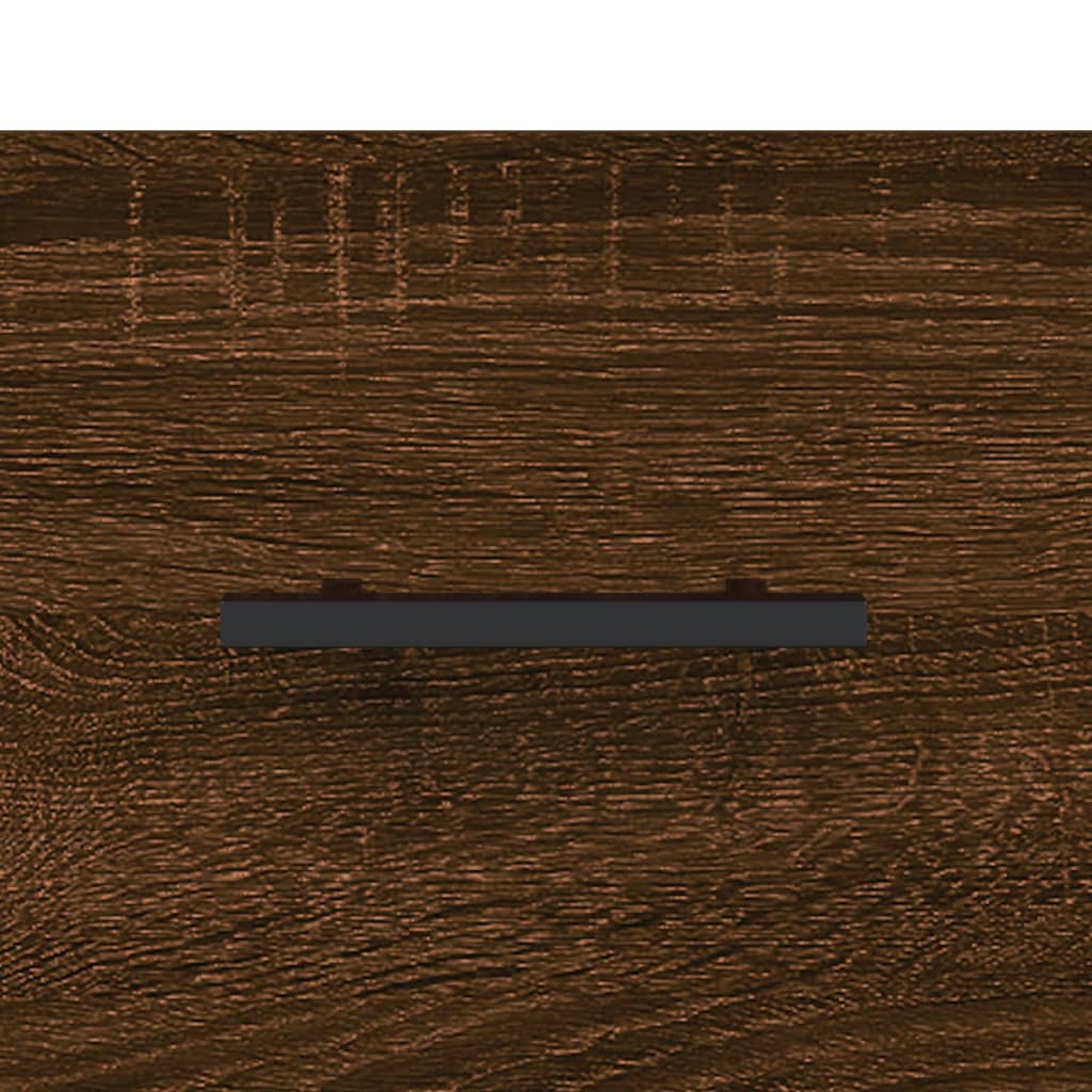 vidaXL Table de chevet murale chêne marron 35x35x20 cm