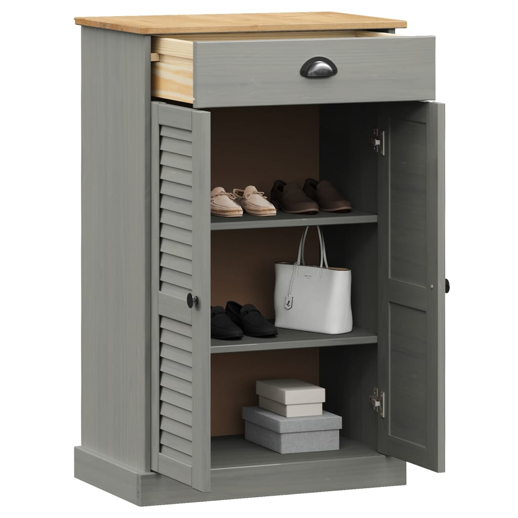 Armoire à Chaussures 3-en-1 VidaXL En Bois Chêne Et Blanc - Organisateur D'entrée - Neuf Dans Son Carton