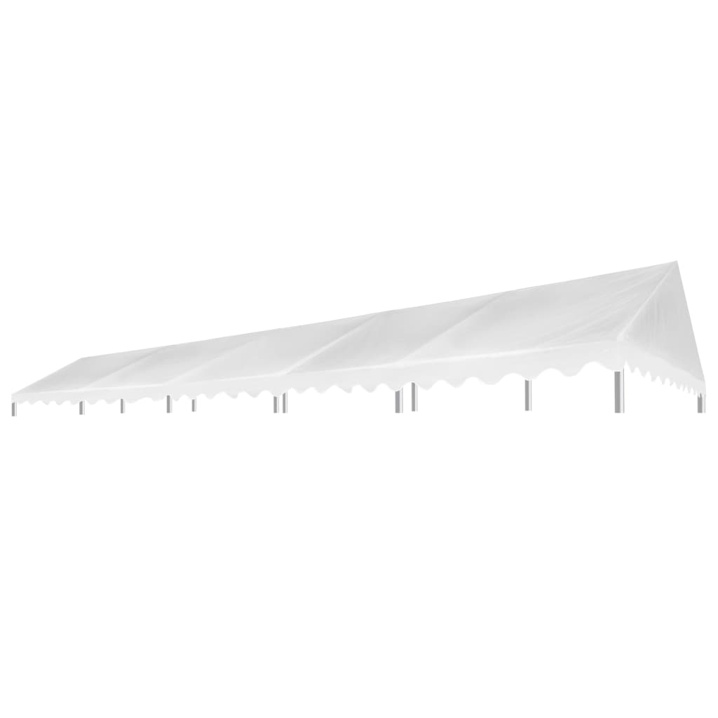 vidaXL Toit de tente de réception 5x10 m Blanc 450 g/m²