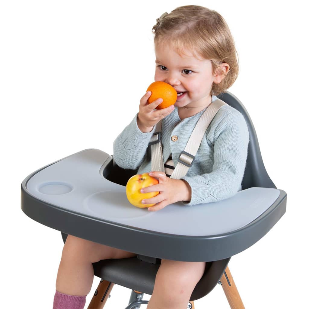 CHILDHOME Plateau d'alimentation silicone couvercle Evolu Anthracite