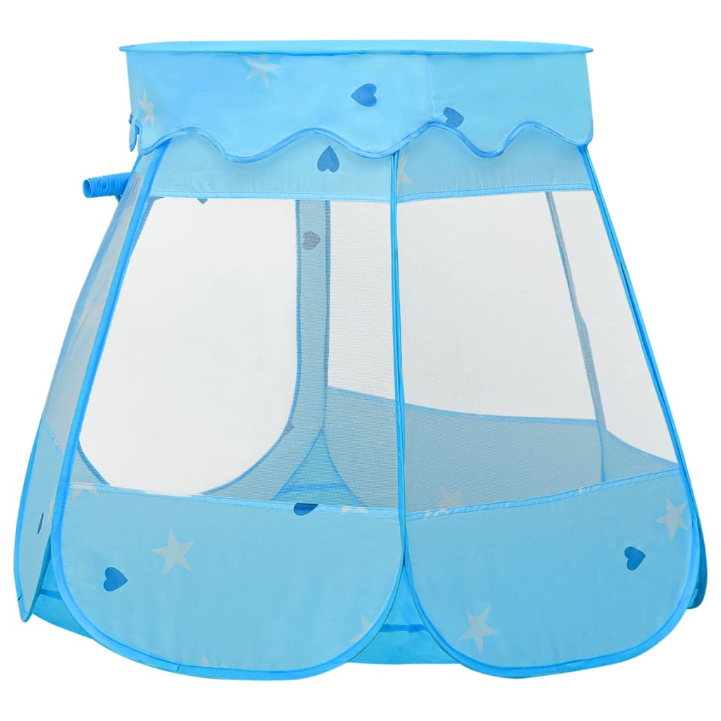 vidaXL Tente de jeu pour enfants avec 250 balles Bleu 102x102x82 cm
