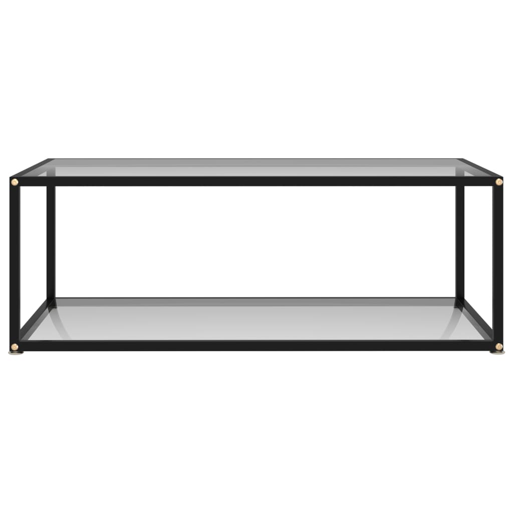 vidaXL Table basse Transparent 100x50x35 cm Verre trempé