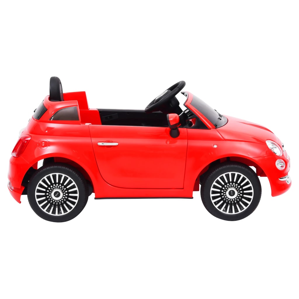 vidaXL Voiture électrique pour enfants Fiat 500 Rouge
