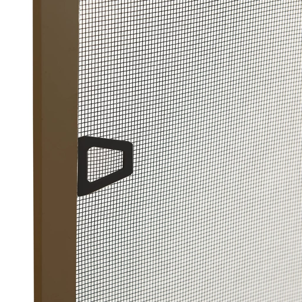 vidaXL Moustiquaire pour fenêtres Marron 80x100 cm