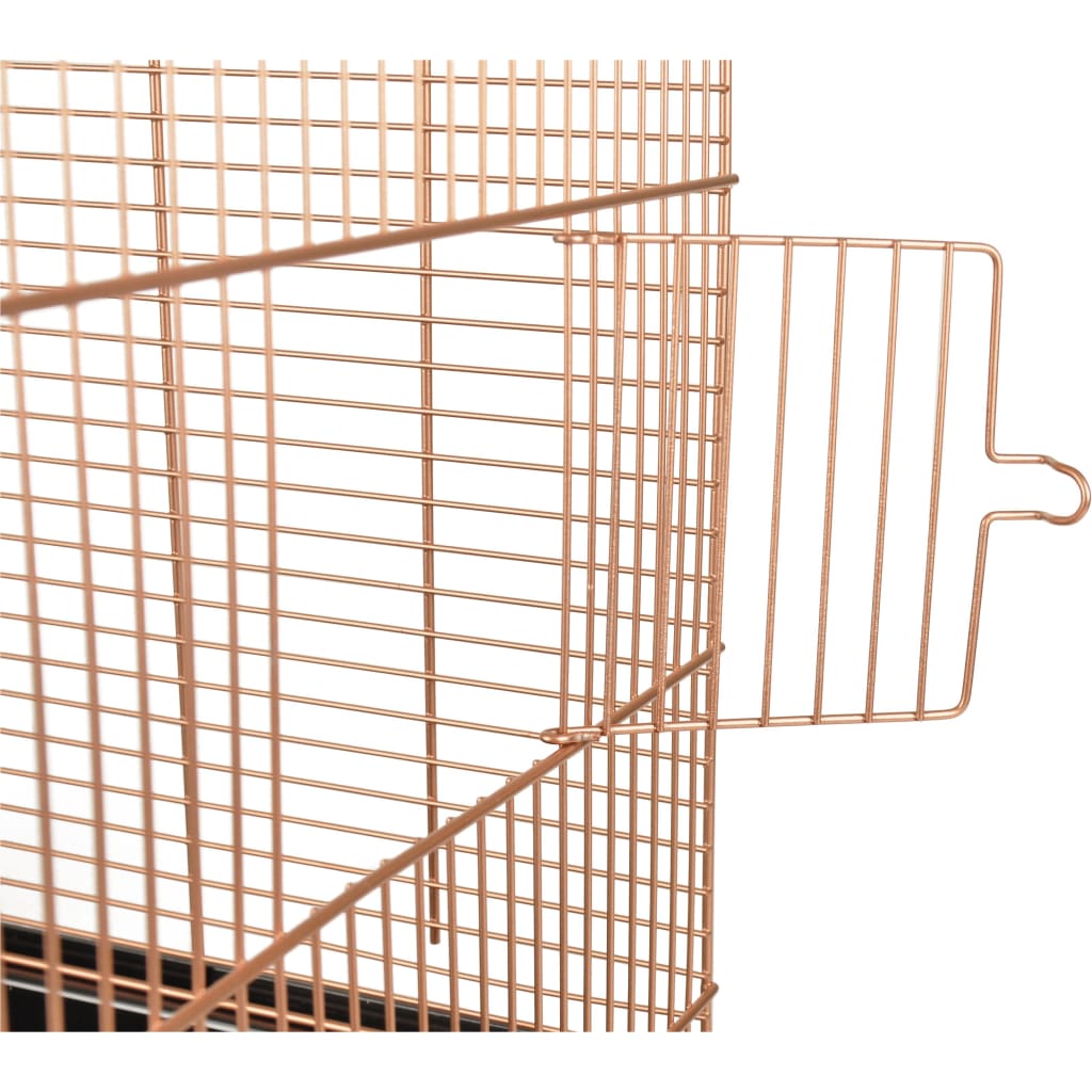 FLAMINGO Cage à oiseaux Klara 2 Cuivre 45x28x62,5 cm