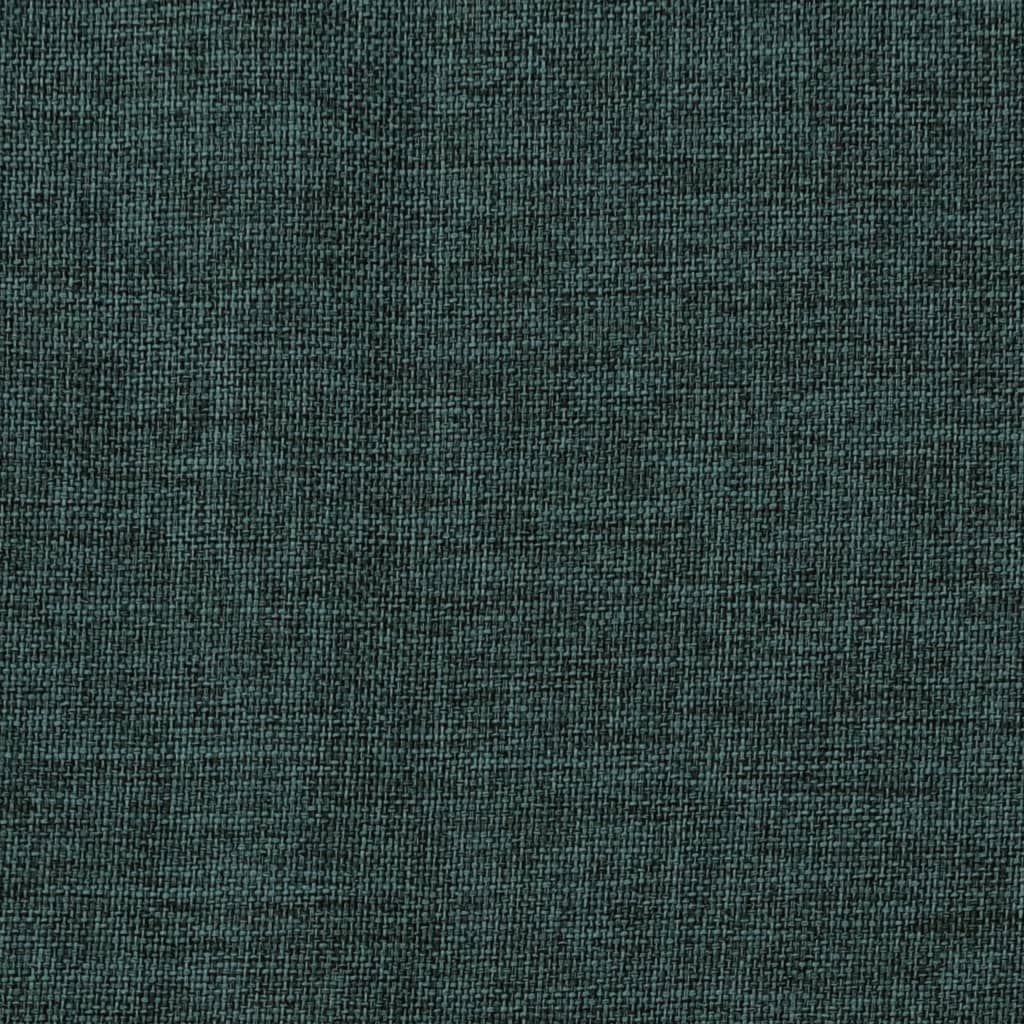 vidaXL Rideau occultant d'aspect de lin avec crochets Vert 290x245 cm