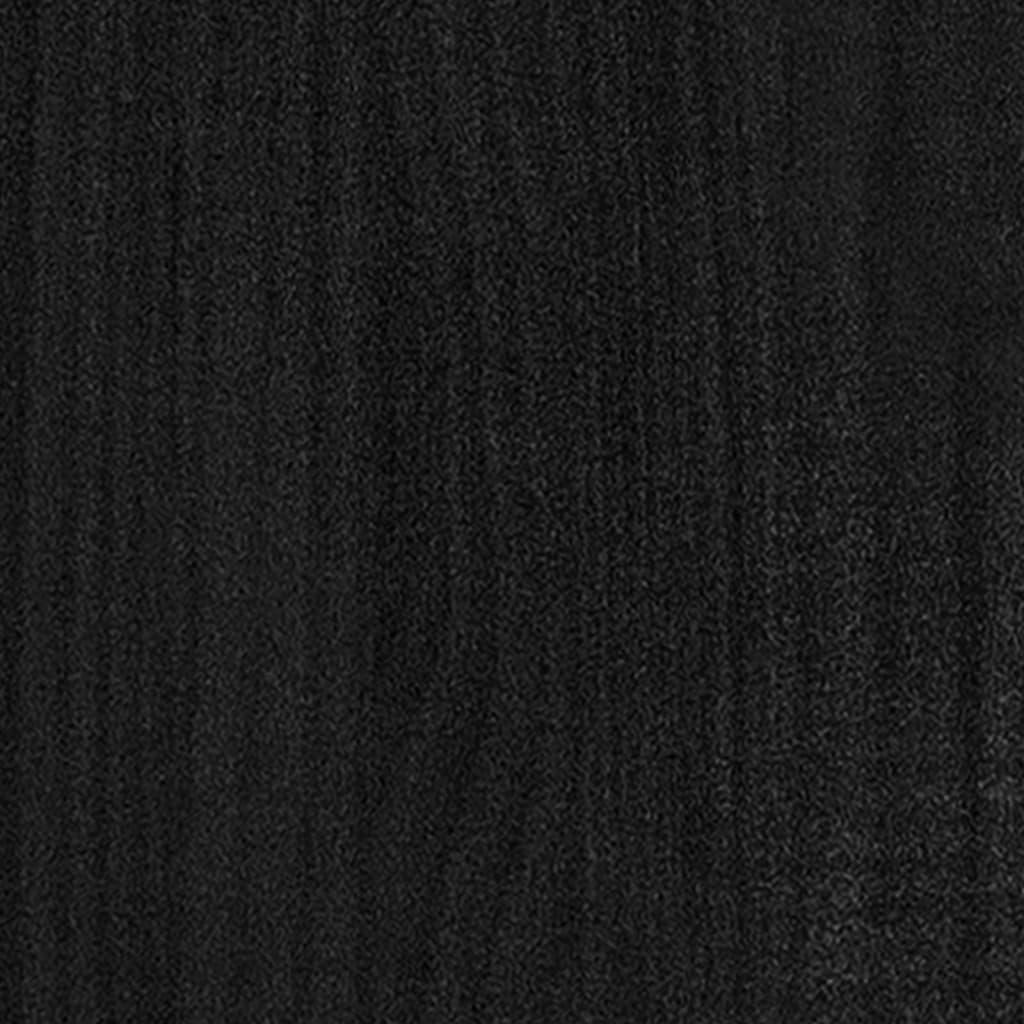 vidaXL Buffet Noir 60x36x84 cm Bois de pin massif