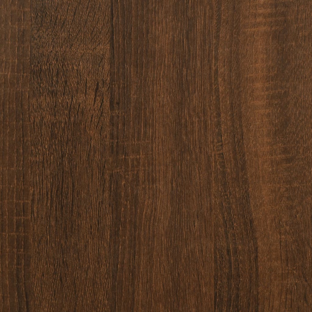 vidaXL Tables de chevet pieds en bois 2 pcs Chêne marron 40x35x69 cm