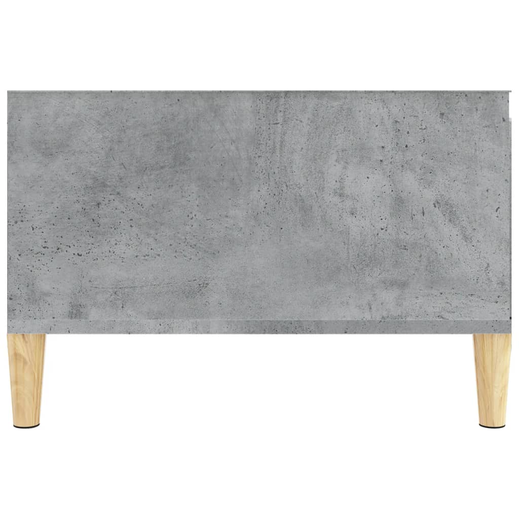 vidaXL Table basse gris béton 55x55x36,5 cm bois d'ingénierie