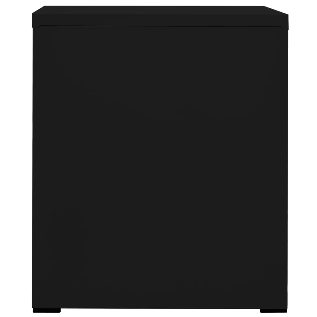 vidaXL Classeur Noir 46x62x72,5 cm Acier