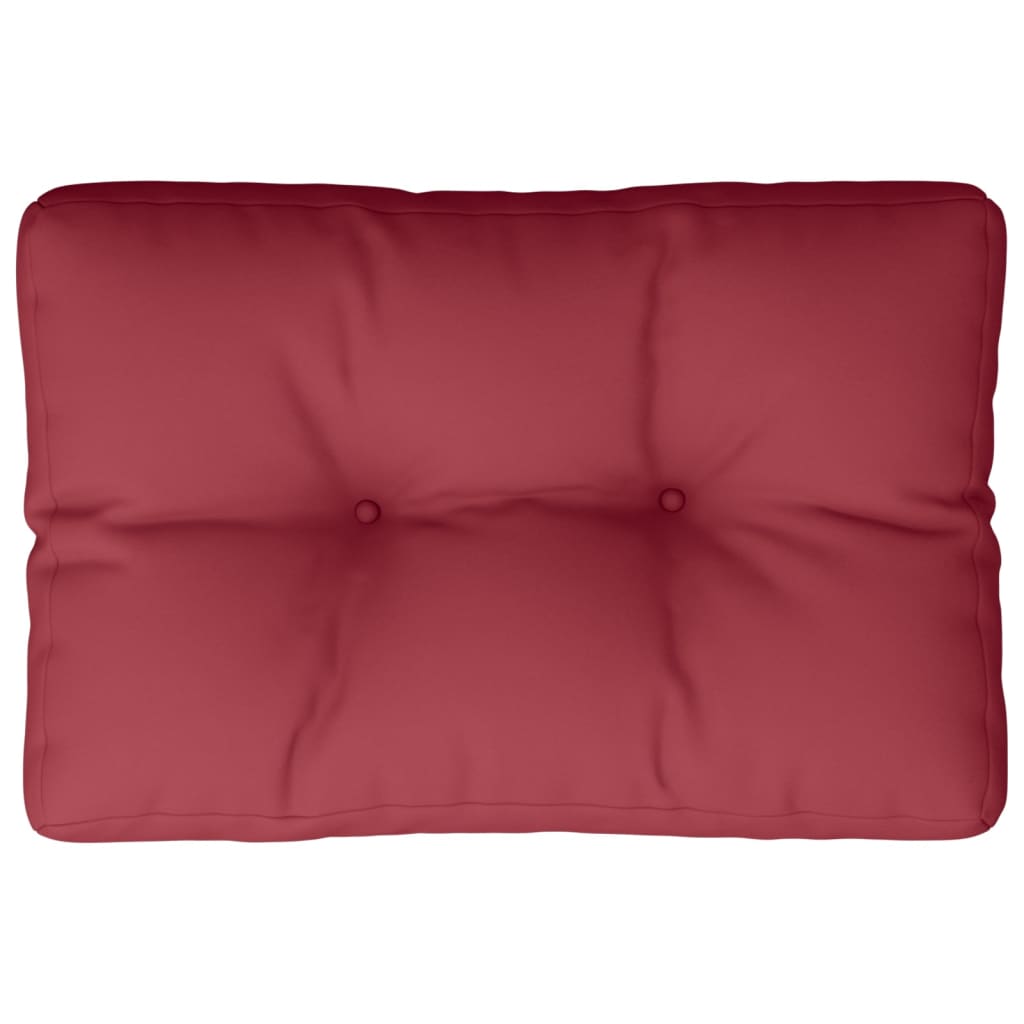 vidaXL Coussin de canapé palette Rouge bordeaux 60x40x10 cm