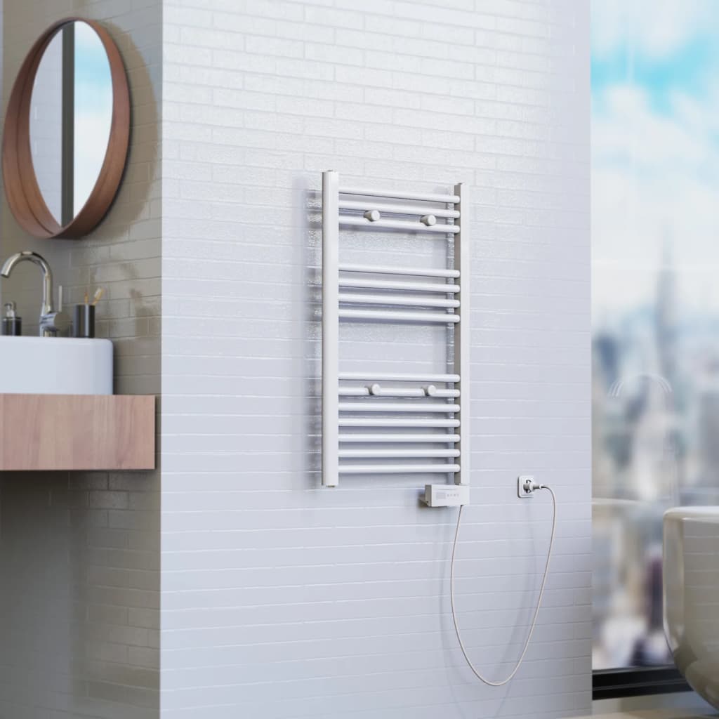 EISL Radiateur de salle de bain avec minuterie Blanc 80x50x15 cm