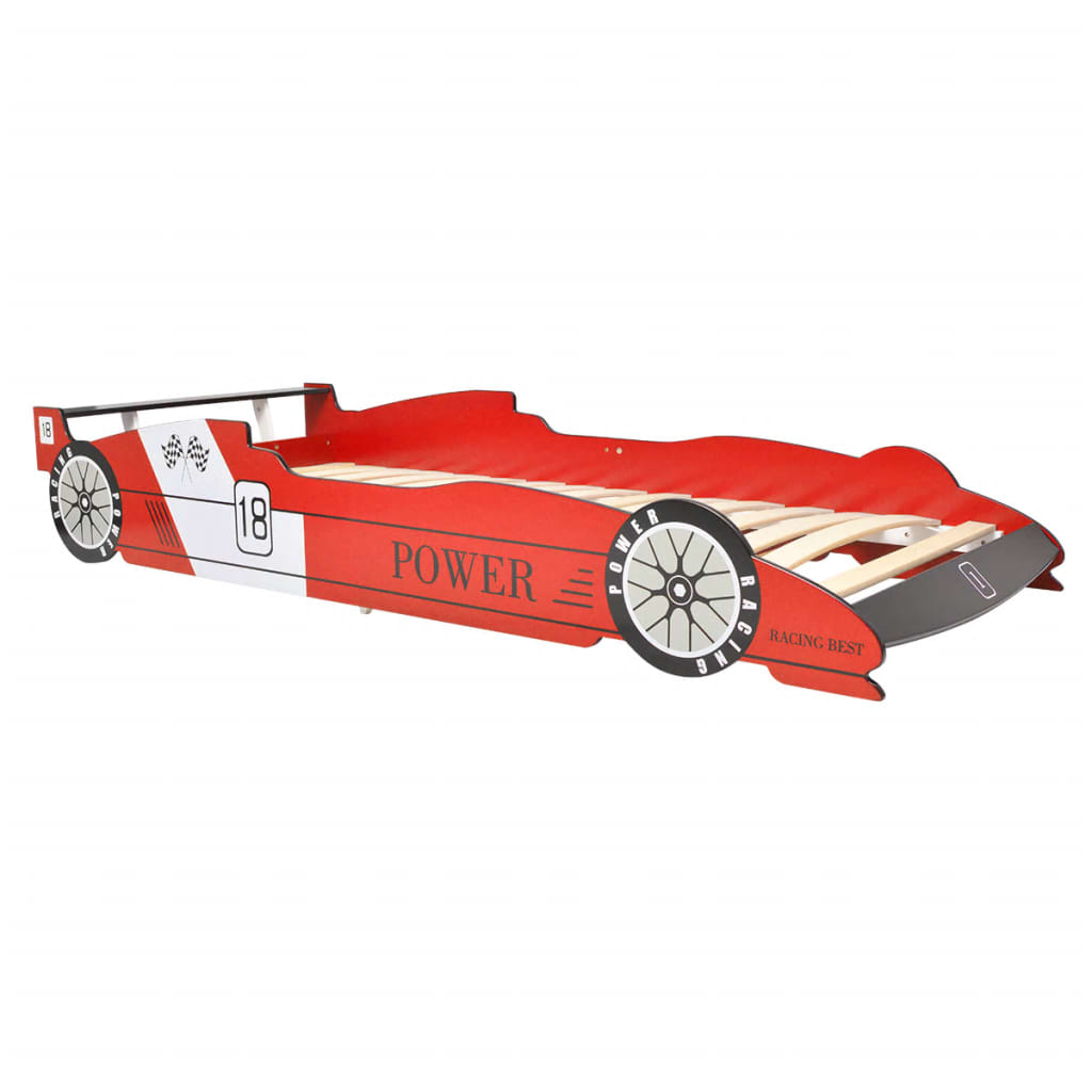 vidaXL Lit voiture de course pour enfants 90 x 200 cm Rouge