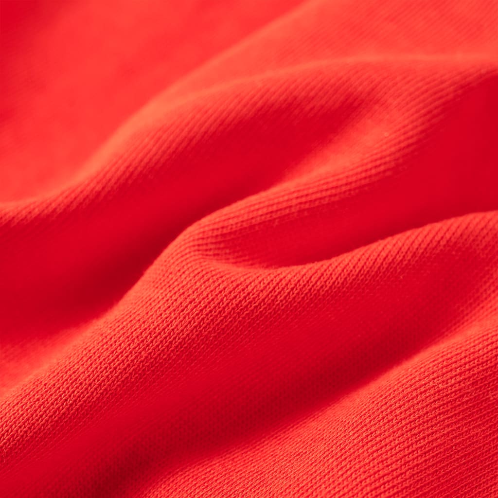 Sweatshirt à capuche pour enfants rouge 92