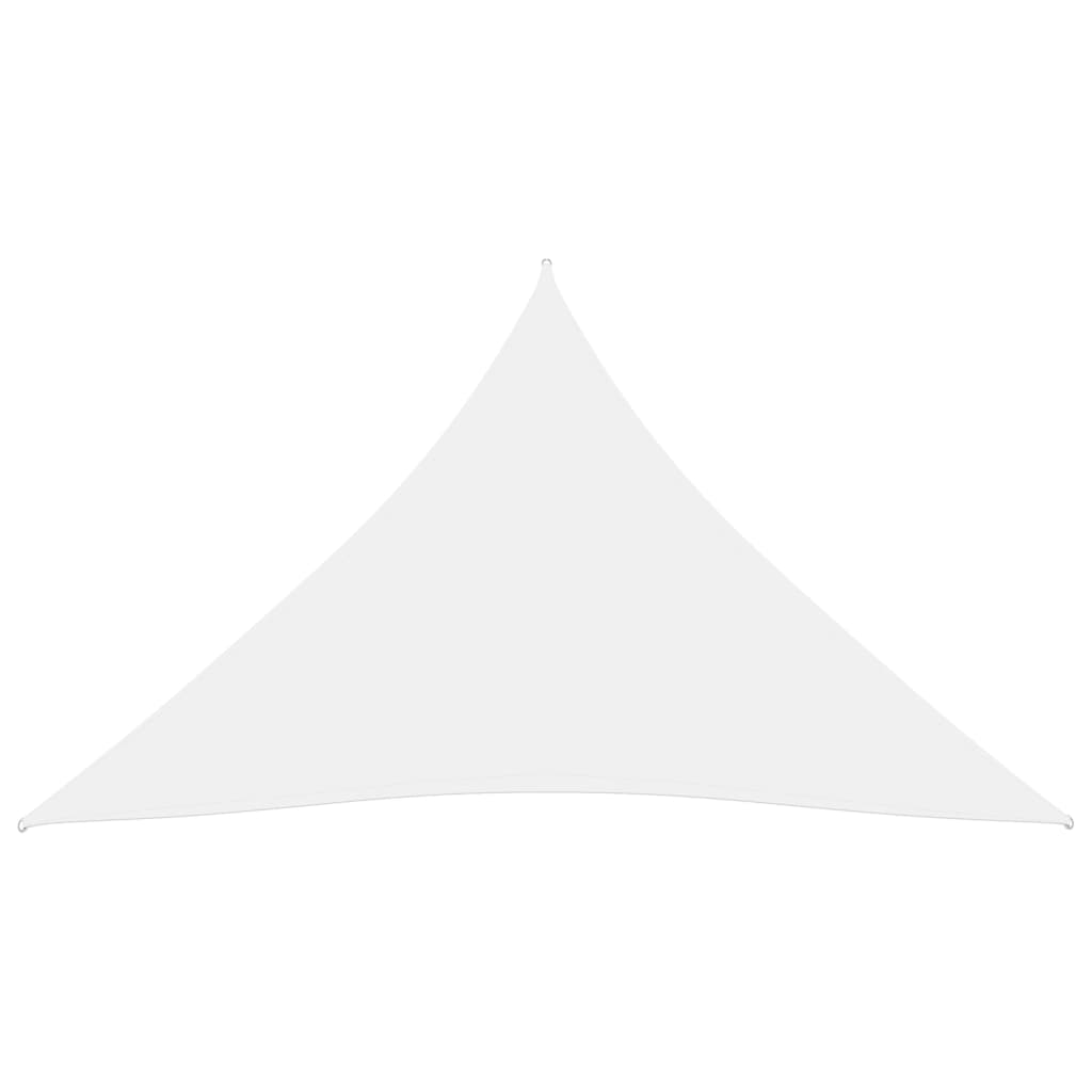 vidaXL Voile de parasol tissu oxford triangulaire 4,5x4,5x4,5 m blanc