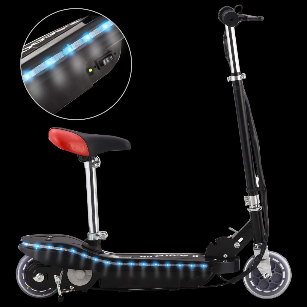 Scooter électrique pour enfants de 120 W en aluminium et en acier avec une  finition noire VidaXL - Habitium®