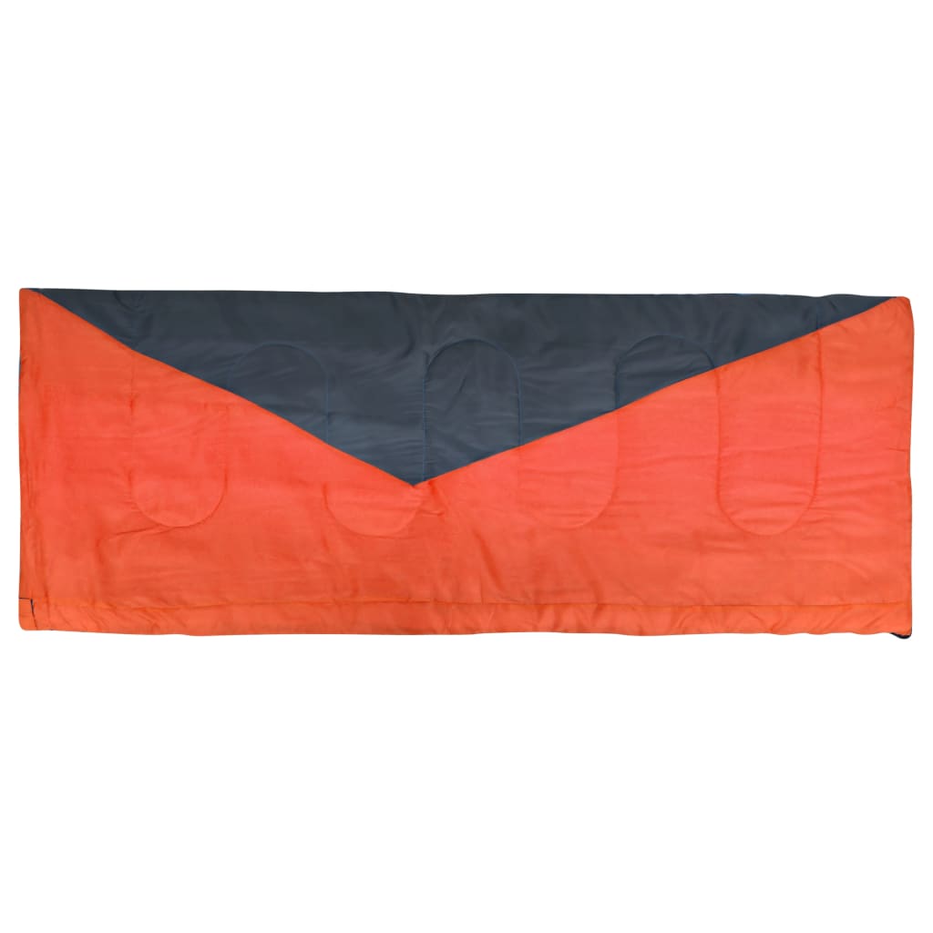 vidaXL Sac de couchage léger en forme d'enveloppe Orange 1 100 g 10°C