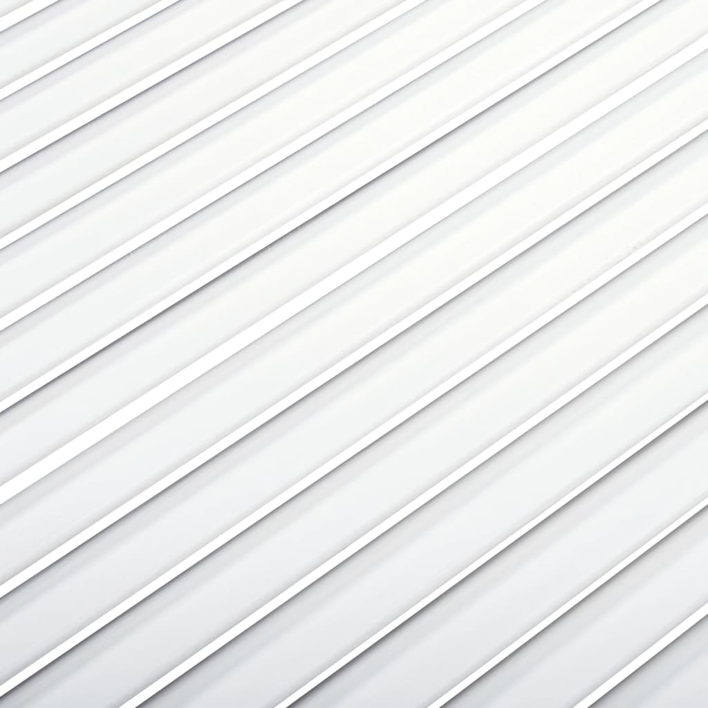 vidaXL Portes d'armoire à persiennes 4pcs blanc 99,3x39,4cm pin massif